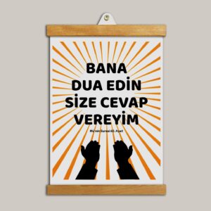 Bana Dua Edin Yazılı Tablo