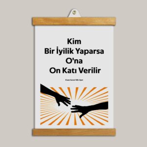 İyiliğin On Katı Ayeti Yazılı Tablo